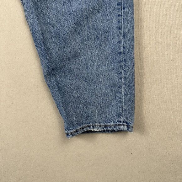 American Eagle‎ Relaxed Mom Jeans Women’s 2 Regular Blue Denim Distressed - Picture 3 of 16